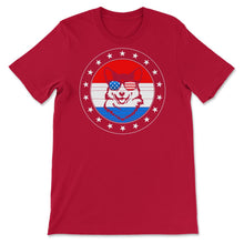 Load image into Gallery viewer, 4th Of July Shirt, Corgi Sunglasses Dog Lover Independence Day Gift - Unisex T-Shirt - Red
