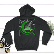 Load image into Gallery viewer, St. Patricks Day Shirt, Loads Of Luck Truck Tee, Irish Lucky St. - Hoodie - Black

