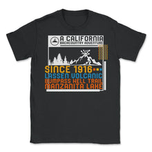 Load image into Gallery viewer, Lassen Volcanic National Park Shirt, US California 1916 Volcano - Unisex T-Shirt - Black
