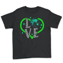 Load image into Gallery viewer, Pilot Shirt, Love Air Traffic Controller Leopard Radar Globe Tee, - Youth Tee - Black
