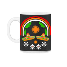 Load image into Gallery viewer, Cinco De Mayo Shirt, Sombrero Boobs Tee Mexican Hat, May 5th Mexican - 11oz Mug - Black on White
