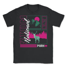 Load image into Gallery viewer, Zion National Park Shirt, Outdoor, Wildlife, National Park Outdoor - Unisex T-Shirt - Black
