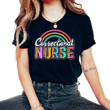 Load image into Gallery viewer, Nurse Shirt, Correctional Nurse Tee, RN Gift Ideas, Jail Registered - Unisex T-Shirt - Black
