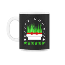 Load image into Gallery viewer, Happy Nowruz Shirt, Iranian New Year, Nowruz Mobarak Tee, Lucky - 11oz Mug - Black on White
