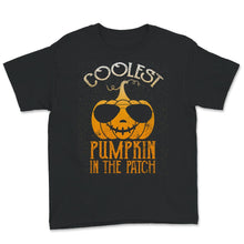 Load image into Gallery viewer, Halloween Costume Shirt, Coolest Pumpkin In The Patch, Pumpkin Face
