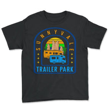 Load image into Gallery viewer, Sunnyvale Trailer National Park Shirt, Mountain Vintage Retro - Youth Tee - Black
