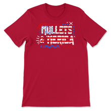 Load image into Gallery viewer, 4th Of July Shirt, Mullets And Merica Independence Day Tee Eagle USA - Unisex T-Shirt - Red
