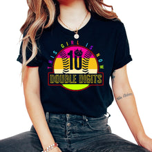 Load image into Gallery viewer, Softball Shirt, This Girl Is Now 10 Double Digits Tee, Women Of - Unisex T-Shirt - Black

