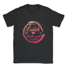 Load image into Gallery viewer, Lunch Lady Shirt, Lunch Ladies Rock Tee, Cafeteria Worker Gift, - Unisex T-Shirt - Black
