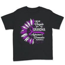 Load image into Gallery viewer, Alzheimer's Dementia Awareness Shirt, I Wear Purple For My Grandma,
