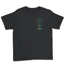 Load image into Gallery viewer, Keep it Green, Save the Planet Shirt, Environment T-Shirt, Earth - Youth Tee - Black
