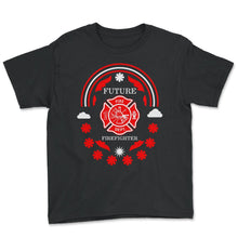 Load image into Gallery viewer, Firefighter Shirt, Future Firefighter, Fire Rescue Gift, Firefighter - Youth Tee - Black
