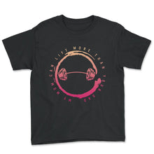 Load image into Gallery viewer, My Mom Can Lift More Than Your Dad Shirt, Powerlifting Mom, Lifting - Youth Tee - Black
