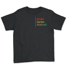Load image into Gallery viewer, Kindergarten Shirt, Kindergarten Student Pocket Tee, Pre-K Graduation - Youth Tee - Black
