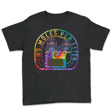 Load image into Gallery viewer, Chemical Pun Element Shirt, Two Moles Per Little Beaker Cute - Youth Tee - Black
