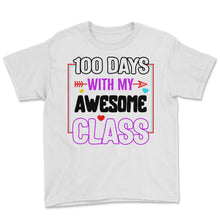 Load image into Gallery viewer, School Shirt, Popped Through 100 Days Of School Pop It Tee, Back To - Youth Tee - White
