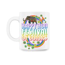 Load image into Gallery viewer, Happy Holi Festival Shirt, Festival Of Colors, Holi Festival Lover - 11oz Mug - White
