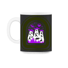 Load image into Gallery viewer, Dinosaur Alien Abduction Shirt, Funny Dinosaur Alien Tee, UFO - 11oz Mug - Black on White
