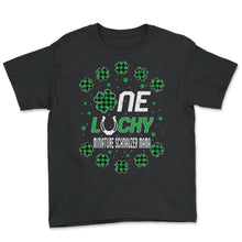 Load image into Gallery viewer, Funny St Patricks Day Gift for PreK Kinder One Lucky Miniature - Youth Tee - Black
