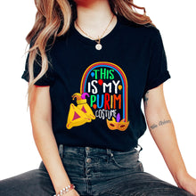 Load image into Gallery viewer, Purim Shirt, This Is My Purim Costume Hamantash Tee, Jewish Costume - Unisex T-Shirt - Black
