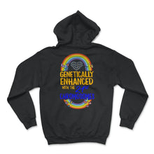 Load image into Gallery viewer, Genetically Enhanced With The 21st Chromosome, World Down Syndrome - Hoodie - Black
