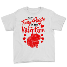 Load image into Gallery viewer, My Furry Potato Is My Valentine Shirt Guinea Pig Mom Cute Furry
