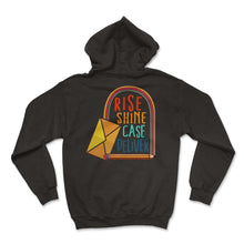 Load image into Gallery viewer, Mailman Shirt, Rise Shine Case Deliver Envelop Tee, Funny Mail - Hoodie - Black
