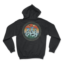 Load image into Gallery viewer, Dinosaur Alien Abduction Shirt, Funny Dinosaur Alien Tee, UFO - Hoodie - Black

