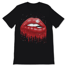 Load image into Gallery viewer, Canada Day Kiss Me I'm Canadian Lips Tongue Red Canadian Flag July
