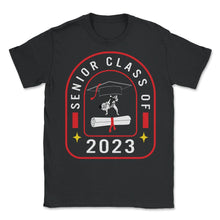 Load image into Gallery viewer, Class Of 2023 Senior Jiu Jitsu Combat Graduation Gift T Shirt - Unisex T-Shirt - Black
