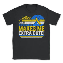 Load image into Gallery viewer, World Down Syndrome Day, Extra Chromosome Extra Cute Down Syndrome - Unisex T-Shirt - Black
