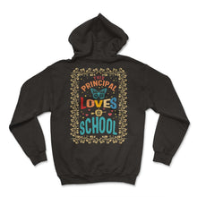Load image into Gallery viewer, Principal Shirt, This Principal Loves Her School Butterfly Tee, - Hoodie - Black
