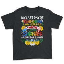 Load image into Gallery viewer, Kindergarten Shirt, Last Day Of Kindergarten 9 Months Smarter, - Youth Tee - Black
