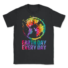 Load image into Gallery viewer, Earth Day Everyday World's Map Nature Pine Tree Green Preserve - Unisex T-Shirt - Black
