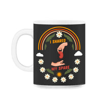 Load image into Gallery viewer, Organ Donation Awareness, I Share My Spare, Funny Kidney Transplant - 11oz Mug - Black on White
