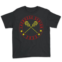Load image into Gallery viewer, Lacrosse Senior 2023 T Shirt - Youth Tee - Black
