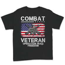 Load image into Gallery viewer, Combat Veteran Shirt, Veteran Iraqi Military USA, Veteran Gift,
