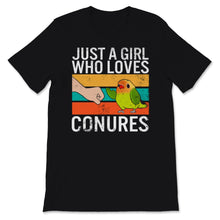Load image into Gallery viewer, Sun Conure Shirt, Conure Mom Gift, Vintage Just A Girl Who Loves
