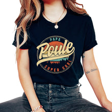 Load image into Gallery viewer, Papa Poule Super Cool Humour T Shirt copy - Unisex T-Shirt - Black
