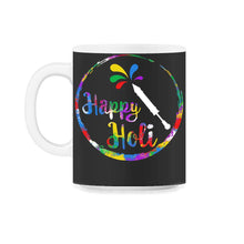 Load image into Gallery viewer, Happy Holi Festival Shirt, Festival Of Colors, Holi Festival Lover - 11oz Mug - Black on White
