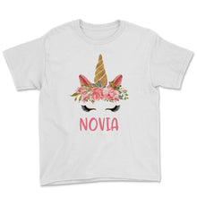 Load image into Gallery viewer, Camisas de la novia del equipo del unicornio de la mujer, camiseta de
