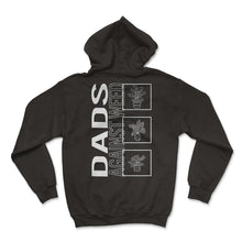 Load image into Gallery viewer, Dads Against Weed, Garden Plant Gardening Lover Botanist Gift Vegan T - Hoodie - Black
