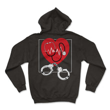 Load image into Gallery viewer, Nurse Shirt, Correctional Nurse Tee, RN Gift Ideas, Jail Registered - Hoodie - Black
