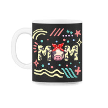 Load image into Gallery viewer, Cow Mom Shirt, Mother's Day Gift Funny Cow Lover Gift For Wife, Farm - 11oz Mug - Black on White
