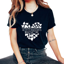 Load image into Gallery viewer, Activity Professionals Shirt, Activity Assistants Rock Week Tee, - Unisex T-Shirt - Black
