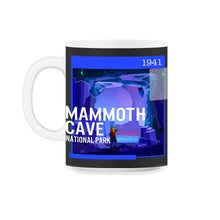 Load image into Gallery viewer, Mammoth Cave National Park Shirt, Retro Cave Park Vintage Hiking Gift - 11oz Mug - Black on White
