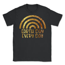 Load image into Gallery viewer, Earth Day Everyday Pine Tree Green Vintage Sunset Preserve - Unisex T-Shirt - Black
