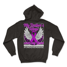Load image into Gallery viewer, Drug Overdose Awareness Shirt, My Brother's Wings Cover My Heart Tee, - Hoodie - Black
