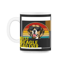 Load image into Gallery viewer, Best Beagle Dad Ever T Shirt - 11oz Mug - Black on White
