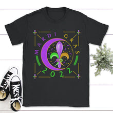 Load image into Gallery viewer, Mardi Gras 2022 Shirt, Adult Mardi Gras Tee, New Orleans Gift, Womens - Unisex T-Shirt - Black
